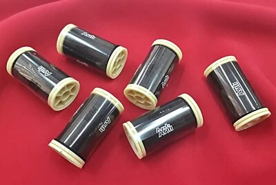 Polyester Nähgarn Schwarz 6 Spule x 100M Handstick Garn Handarbeit Häkelgarn IP7 - Bild 1 von 2