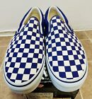 Vintage Vans Classic Slip On Shoes Purple/white Checkerboard New Size Uk 9