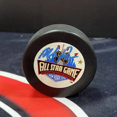 Mike Richter New York Rangers AUTO Signed  1994 All Star Game Puck Steiner CX - Image 1 of 3