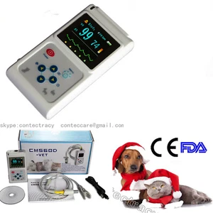 Veterinary pulse oximeter Handheld SPO2 Pr monitor Vet Tongue Probe+pc software - Picture 1 of 12