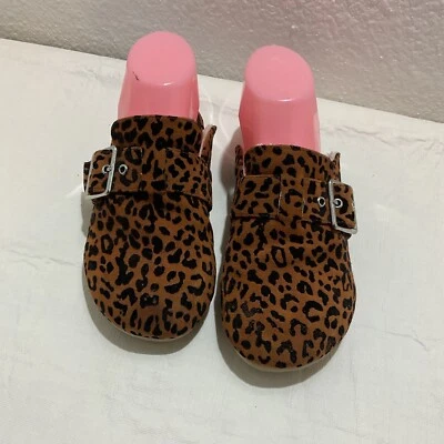 Treasure & Bond Cheetah Niñas Zapatos Forro Mules Talla 3 Med Foto 1 de 4