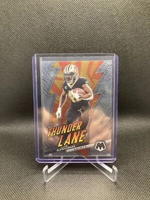 2023 Panini Mosaic Football - Alvin Kamara Thunder Lane New Orleans Saints - Image 1 of 2