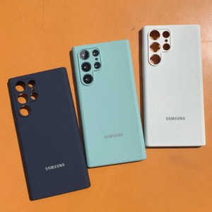 OEM Case for Samsung Galaxy S22 S23 Ultra Liquid Silicone Silky Soft-Touch Cover