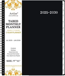 2025-2030 Monthly Planner/Monthly Calendar - 5 Year Monthly Planner, Jul. 2025 - - Picture 1 of 3