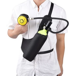 SMACO Black Diving Material Oxygen Bottle Bag Scuba Dive Cylinder Tank Shoulder - Picture 1 of 7