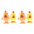 4 PCs Kids Chicken Toys Chicken Clockwork Toys Novelty Wind-Up Toys