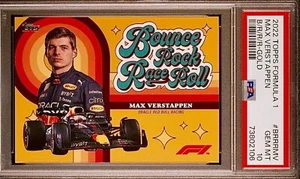 /50 PSA 10 Max Verstappen 2022 Topps F1 Gold Bounce Rock Race Roll RARE SP POP 3 - Picture 1 of 3