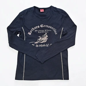 Mustang Jeans Tshirt Langarm Motorrad Gr. L - Bild 1 von 7