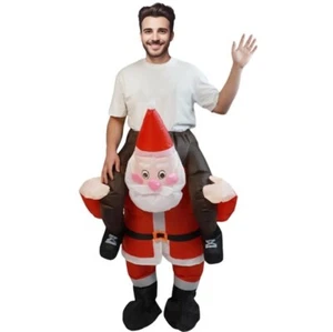 Metaparty Costume da Babbo Natale Gonfiabile - Abbigliamento da Festa in Costume - Foto 1 di 5