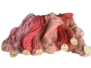 Paternayan 100 % Schurwolle Garn 3-fädig 1 Unze Strangschnitte Needlepnt 900er Rosa - Bild 1 von 12