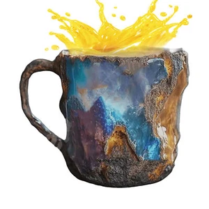 Mineral Crystal Coffee Mugs 2024 New Multi-Colored Mineral Crystal Coffee Mug - Picture 1 of 12