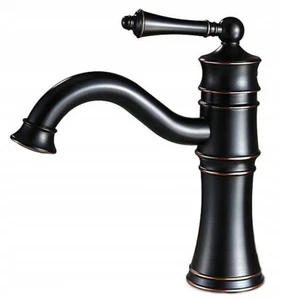 Grifo Lavabo Negro Retro Monomando - Imagen 1 de 3