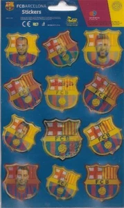 FC Barcelona 12 Stück 3D Hologramm Sticker Fußball Spanien Producto Oficial FCB - Bild 1 von 1