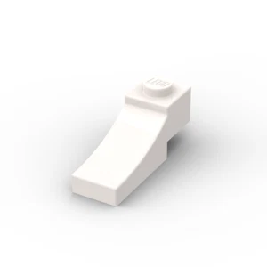 Lego 5x Bogenstein 1x3 brick inverted 70681 weiß white - Picture 1 of 1