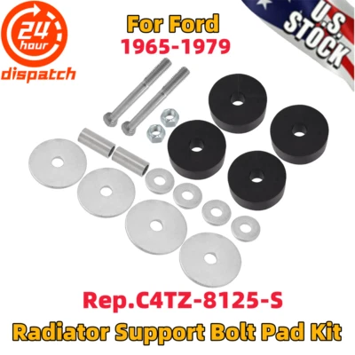 Kit de almohadillas de perno de montaje de radiador para camioneta Ford 2x2 F100 F150 F250 1965-1979 Foto 1 de 4
