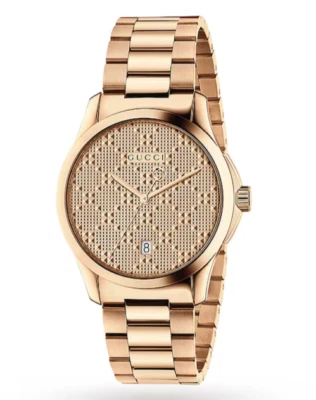 Gucci Men's G-Timeless Rose Gold Stainless Steel Watch - YA126482 ($1100 MSRP) - Image 1 of 4