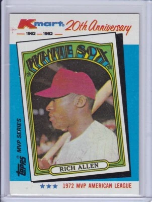 Rich Allen 1982 Topps Kmart Baseball Card 21 Grade NMMT - Image 1 of 2