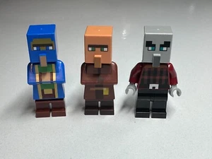 LEGO Minifigures Lot of 3 Minecraft villager NEW  - Picture 1 of 1