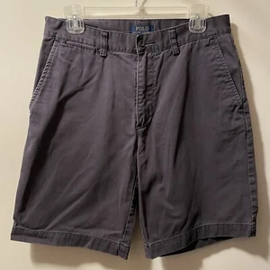 Polo Ralph Lauren pantaloncino uomo taglia 30 blu navy piatto davanti twill chino kaki - Foto 1 di 9