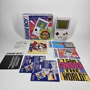 Nintendo Gameboy DMG-01 Super Mario Land 2 Pak completo con scatola CIB #'s Matching - Foto 1 di 22