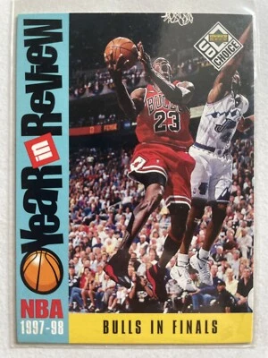 1997-98 Upper Deck Choice Year In Review Michael Jordan Chicago Bulls #198 - Photo 1/2
