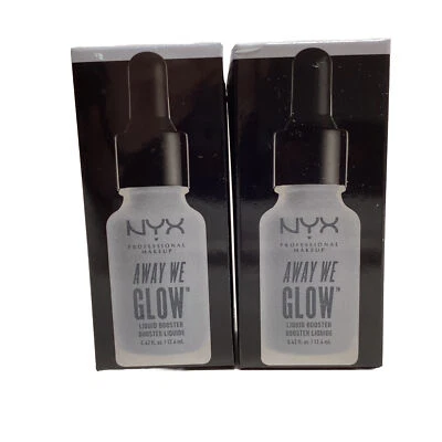 NYX Professional Makeup Away We Glow Liquid Booster Highlighter Awglb01 Lot Of 2 - Image 1 of 4