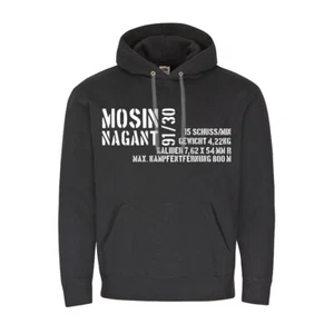 Mosin Nagant M 91-30 Russisches Gewehr Deko Sniper - Kapuzenpullover #16230 - Bild 1 von 3