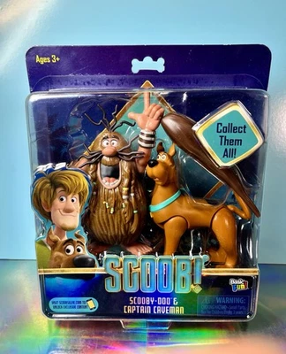 2020 Basic Fun! - Scoob! Movie: CAPTAIN CAVEMAN & SCOOBY-DOO Figure 2-Pack - Image 1 of 4