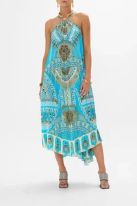 CAMILLA Temple Of Light Gathered Neck Hardware Maxi Dress Size S RRP $799 - Picture 1 of 7