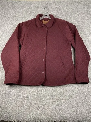 Chaqueta acolchada de granero Outback Trading Company borgoña para mujer X-grande XL felpa Foto 1 de 4