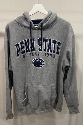 Penn State University Nittany Lions - Gray & Blue Hoodie - Colosseum Men’s Large - Image 1 of 4