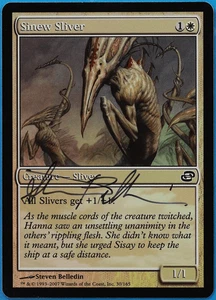 Sinew Sliver FOIL Planar Chaos NM White Common SIGNED CARD (505156) ABUGames - Picture 1 of 2