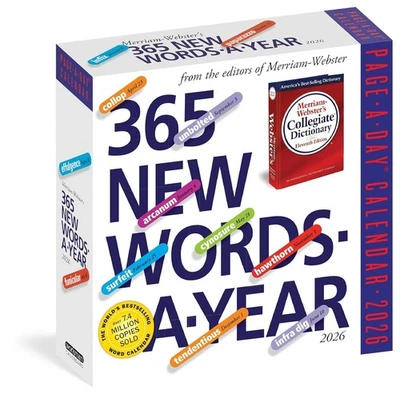 2026 365 New Words-A-Year - Daily Boxed Page-A-Day Calendar - image 1 of 4