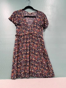 Women's Short Dress Navy Floral by Bebop - Picture 1 of 5