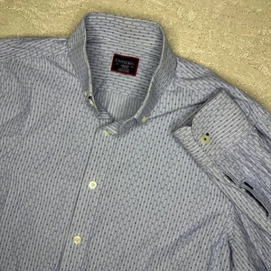 Men’s UNTUCKit Medium Slim Fit Long Sleeve Button Down Shirt Blue  - Picture 1 of 6