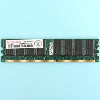 1GB DDR RAM 400Mhz Strontium DDR400 PC3200 DDR1 Desktop 184Pin RAM Memory  - Image 1 of 2