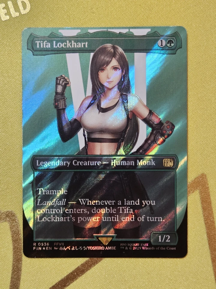 MTG Final Fantasy Tifa Lockhart Borderless Surge Foil NM/M 0536 - Image 1 of 2