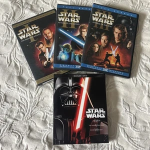 Star Wars Prequel DVD & Original Trilogy Blu-ray/DVD Box  1 2 3 4 5 6 Free Ship - Bild 1 von 15