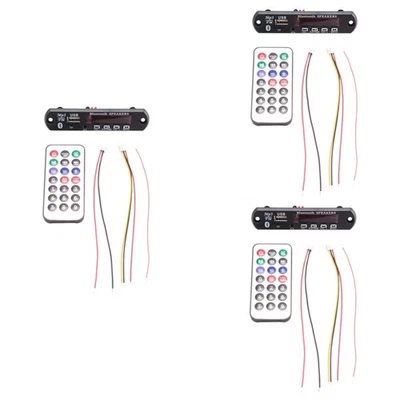 3X Bluetooth 5.0 MP3 Decoder Platine DC 5V 12V Auto FM Radio Modul Unterstützung TF9068 - Bild 1 von 4