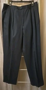 Natural Issue Herren Hose 36 x 32 Chino Twill Plissee vorne Bündchen dunkelblau - Bild 1 von 10