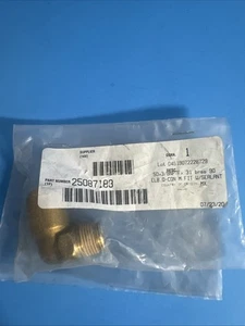 Mack / Volvo 25087183 Brass 90 Elbow Q-Con M Fit .50x3/8 NPTFx .31 Air Fit (TG) - Foto 1 di 7