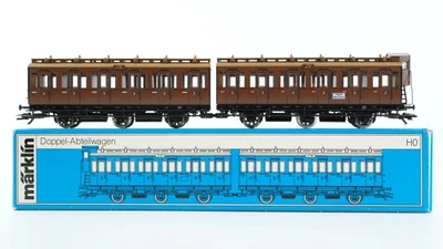 Märklin H0 4208 Abteilwagen (3796/3797) 3.Kl. C3/C3 der KPEV (Berliner Stadtbahn - Bild 1 von 4