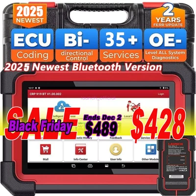 LAUNCH CRP919E BT PRO Elite Car Bidirectional Diagnostic Scanner Tool Key Coding Foto 1 de 4