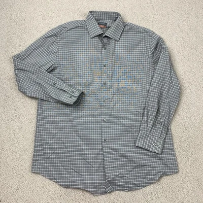 Van Heusen Stain Shield Stretch Dress Shirt Men's 16-16.5 Multi Plaid - Изображение 1 из 4