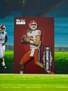 2021 Wild Card Matte White #LBC-1 Trevor Lawrence Limited Base Card Red - Picture 1 of 2