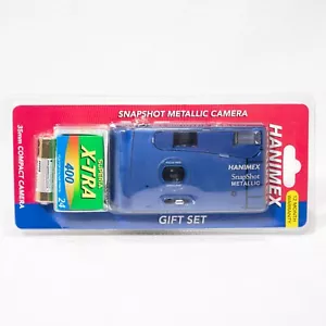 Hanimex 35mm Compact Film Camera Navy Blue, w/ Fujifilm Superia Film, BRAND NEW - Picture 1 of 9