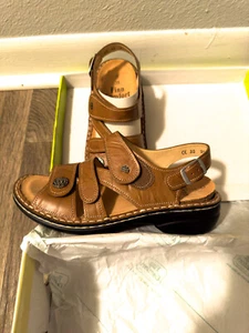 FINN COMFORT GOMERA-S COMFORT SANDAL COGNAC (BROWN) EU 35 US 5 WOMEN - Picture 1 of 7