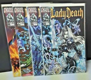 Chaos Comics Lady Death The Harrowing # 5,6,7,&8 ( 4 comics) 1998 nm - Picture 1 of 5