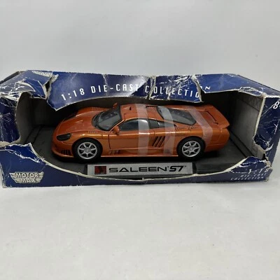 Motormax 1:18 Scale Diecast Saleen S7 Orange / Copper Colored (With a signature) - Image 1 of 4