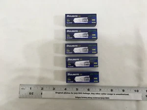 (5) NEW Bulbrite 75-watt T4 Light Bulb Clear G9 Base Q75G9/120 JCD - 654075 - Picture 1 of 10